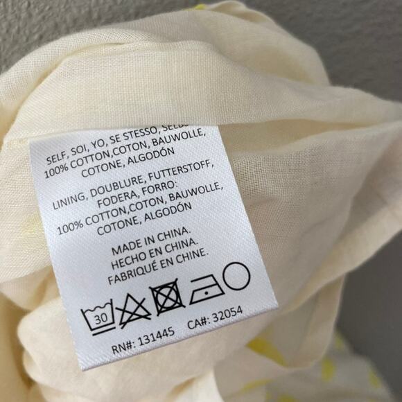 Anthropologie Whit Two NEW Polka Dot Maxi Dress - White Yellow - Small - Picture 9 of 11